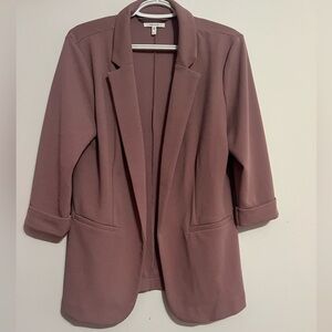 Mauve Versa open front blazer
